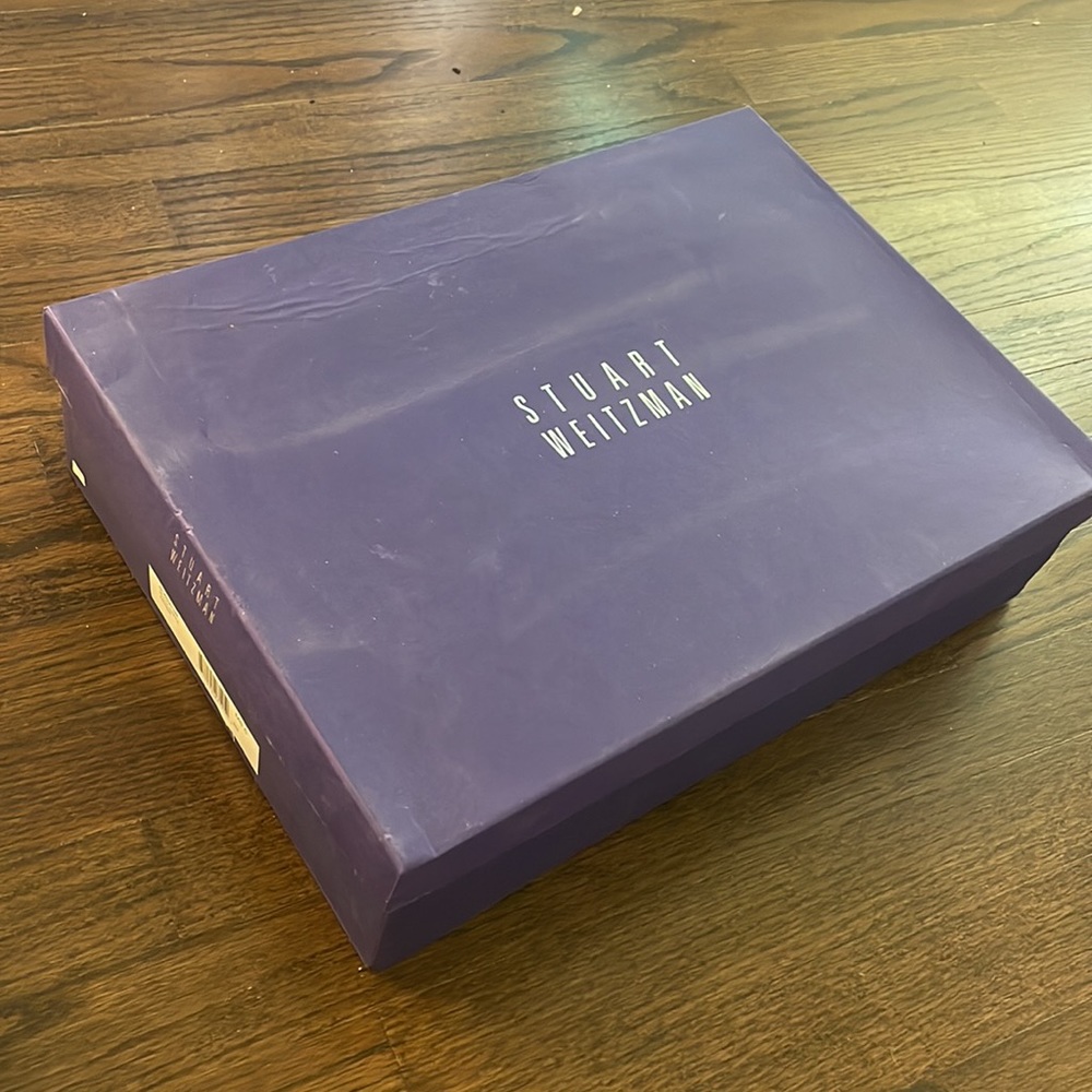 Stuart Weizmann Gladiator Black Napa Leather Stre… - image 7